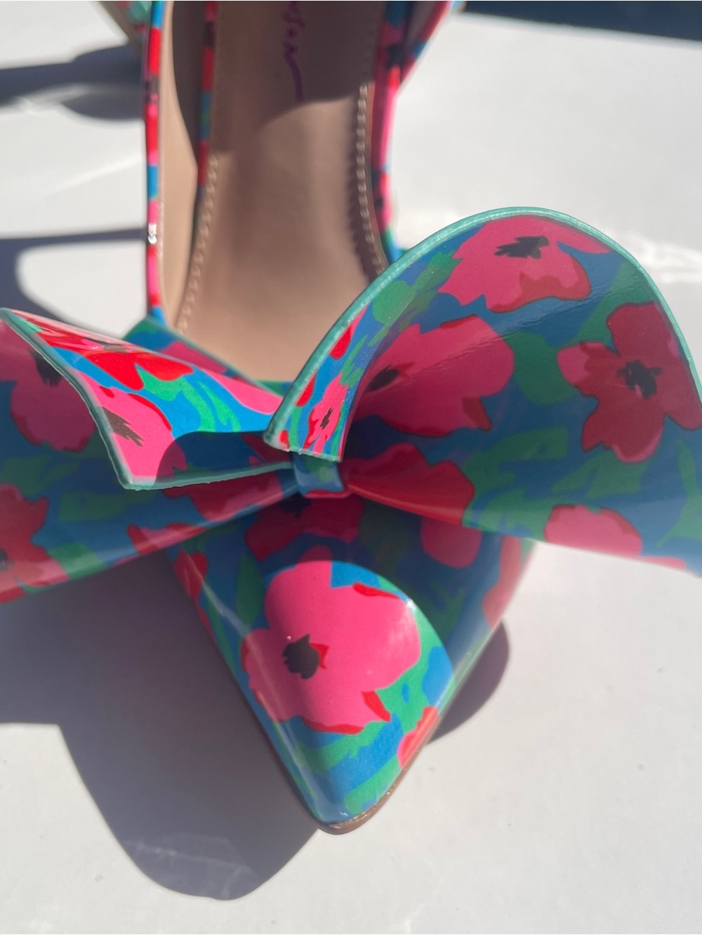 Betsey Johnson Nobble Pump Women's Multicolor Floral Pumps 7.5 - Picture 2 of 7